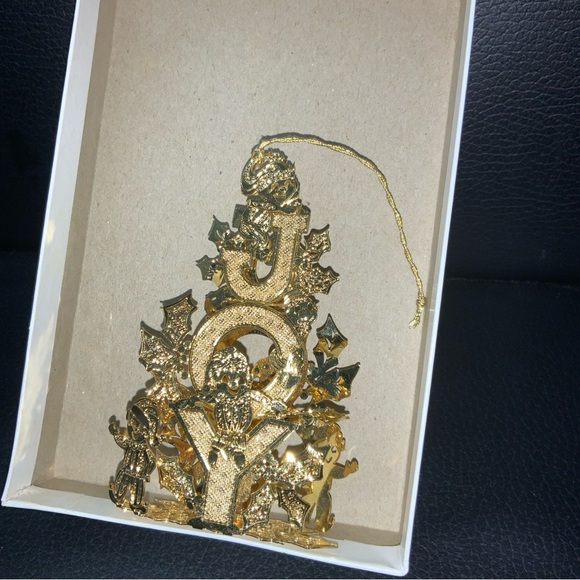 1996 Annual Gold Christian Ornament “Joy” By Danbury Mint - Picture 3 of 5